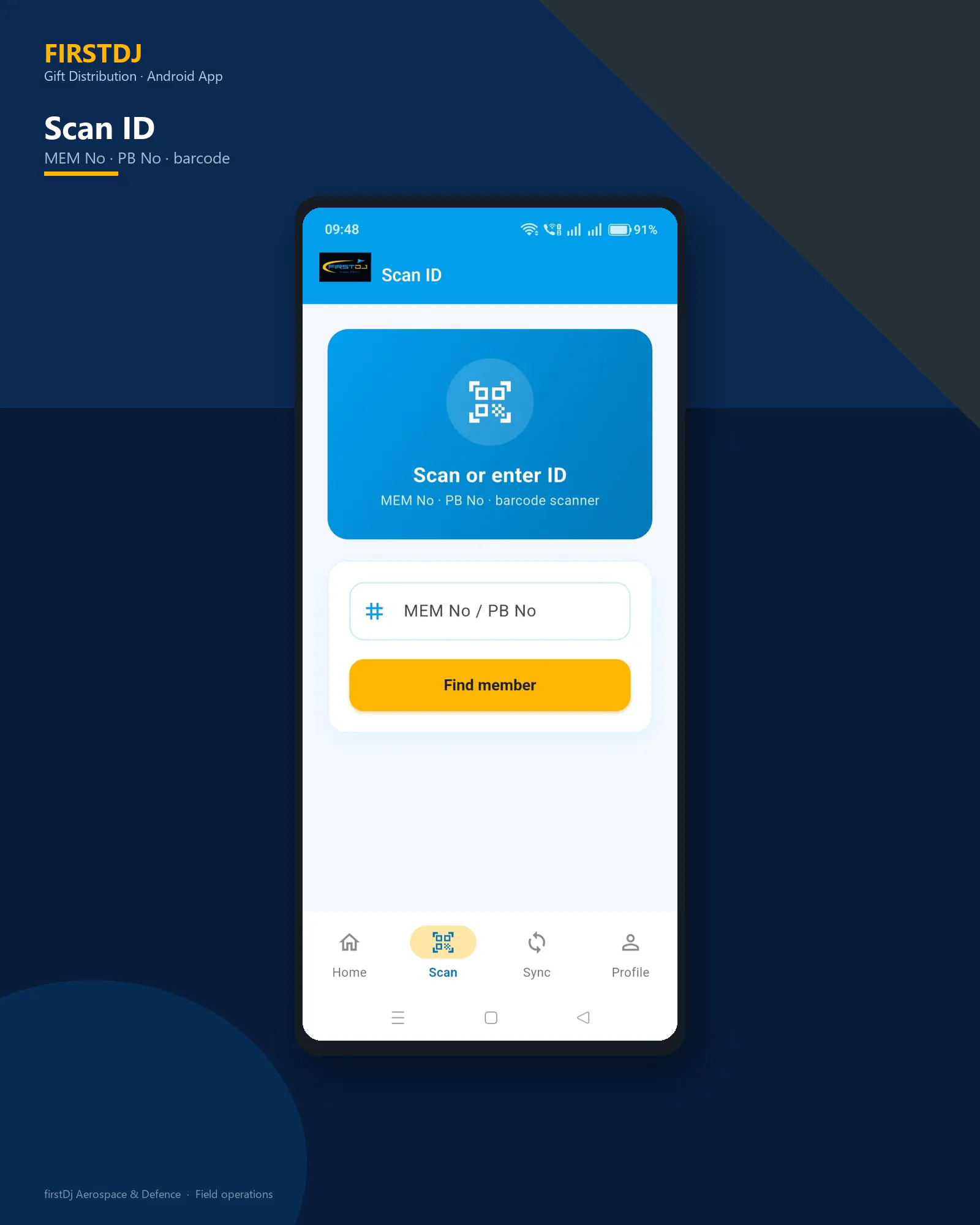 Gift Distribution & Verification System - Member ID Scan